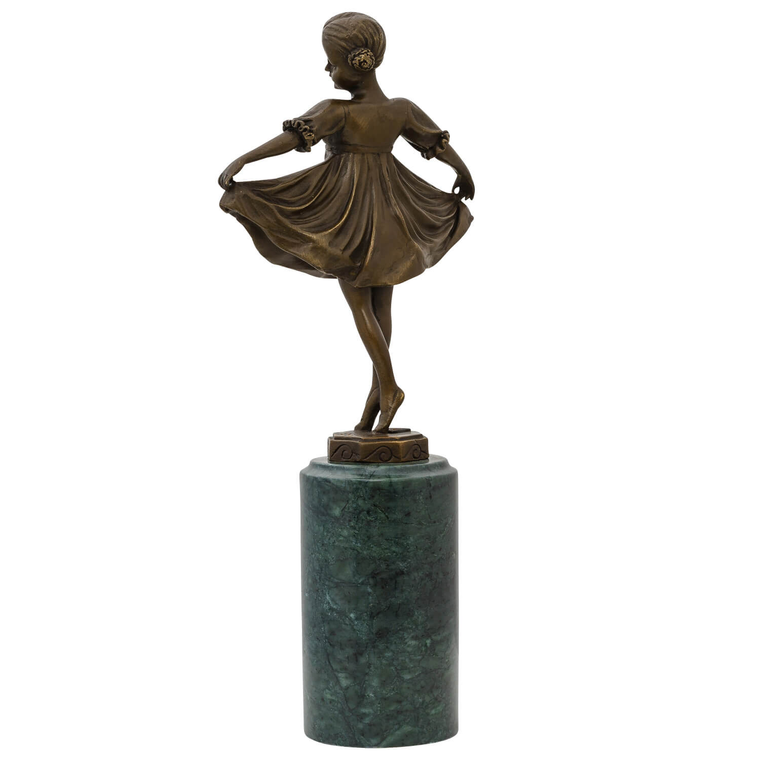 Bronzeskulptur nach Ferdinand Preiss (1882-1943) Bronzefigur Ballerina 32cm