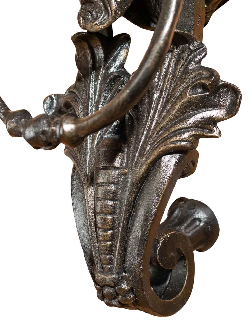 HISTORISCHER TÜRKLOPFER XXL 40CM 5KG EISEN LÖWE ANTIK STIL TÜRBESCHLAG TÜR