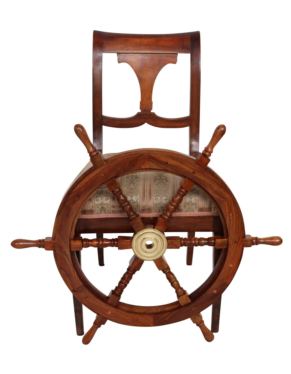 Schiffssteuerrad Schiffsrad Steuerrad Schiff Schiffe Boot 76cm Holz Antik-Stil