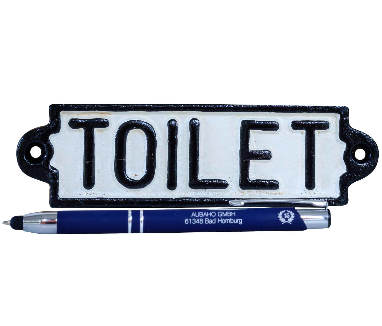 Nostalgie Türschild Schild Toilet Toilette Gäste WC 16cm Eisen Antik-Stil