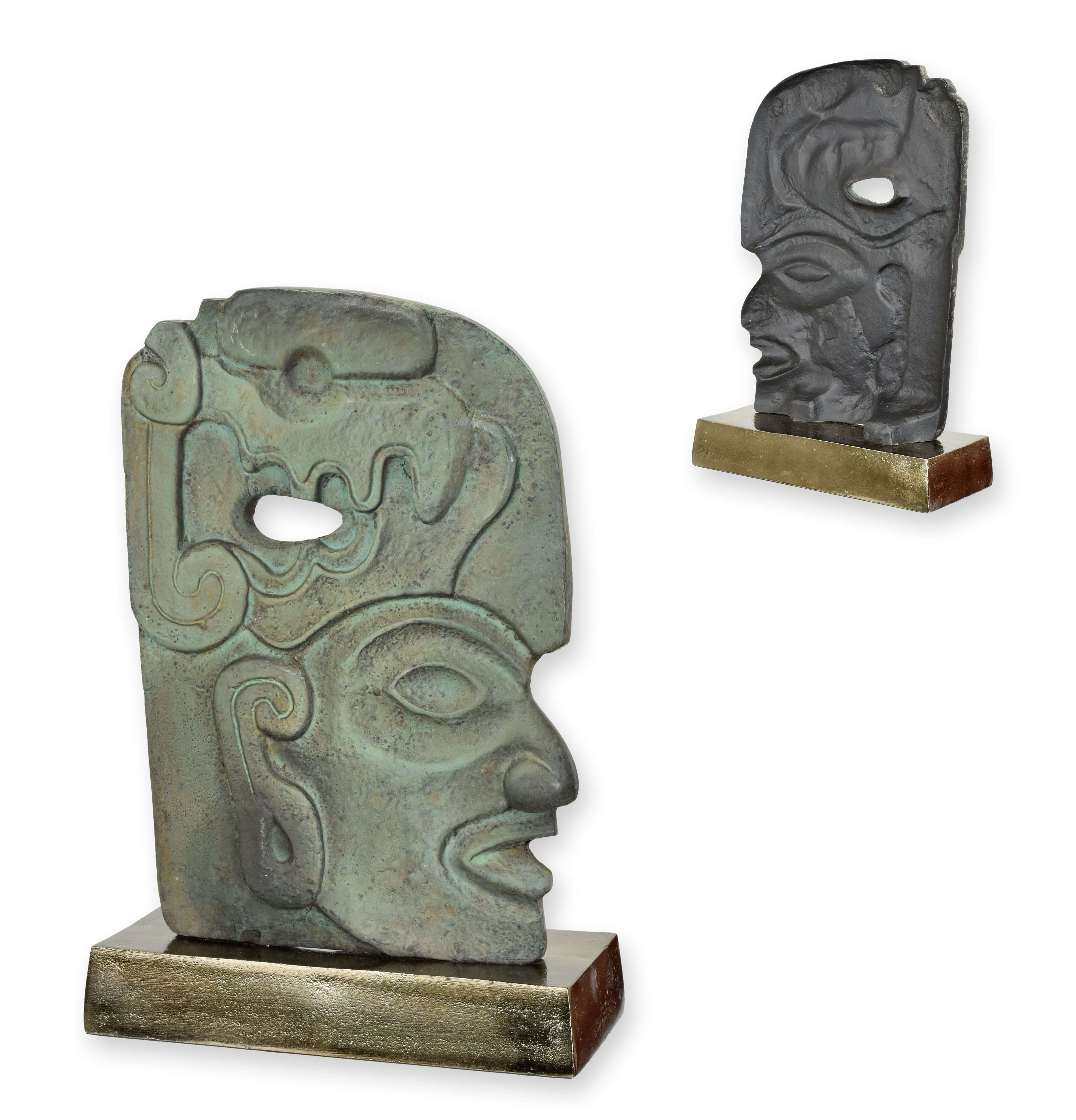 Emblem, Symbol, Säule, Gesicht, Totem