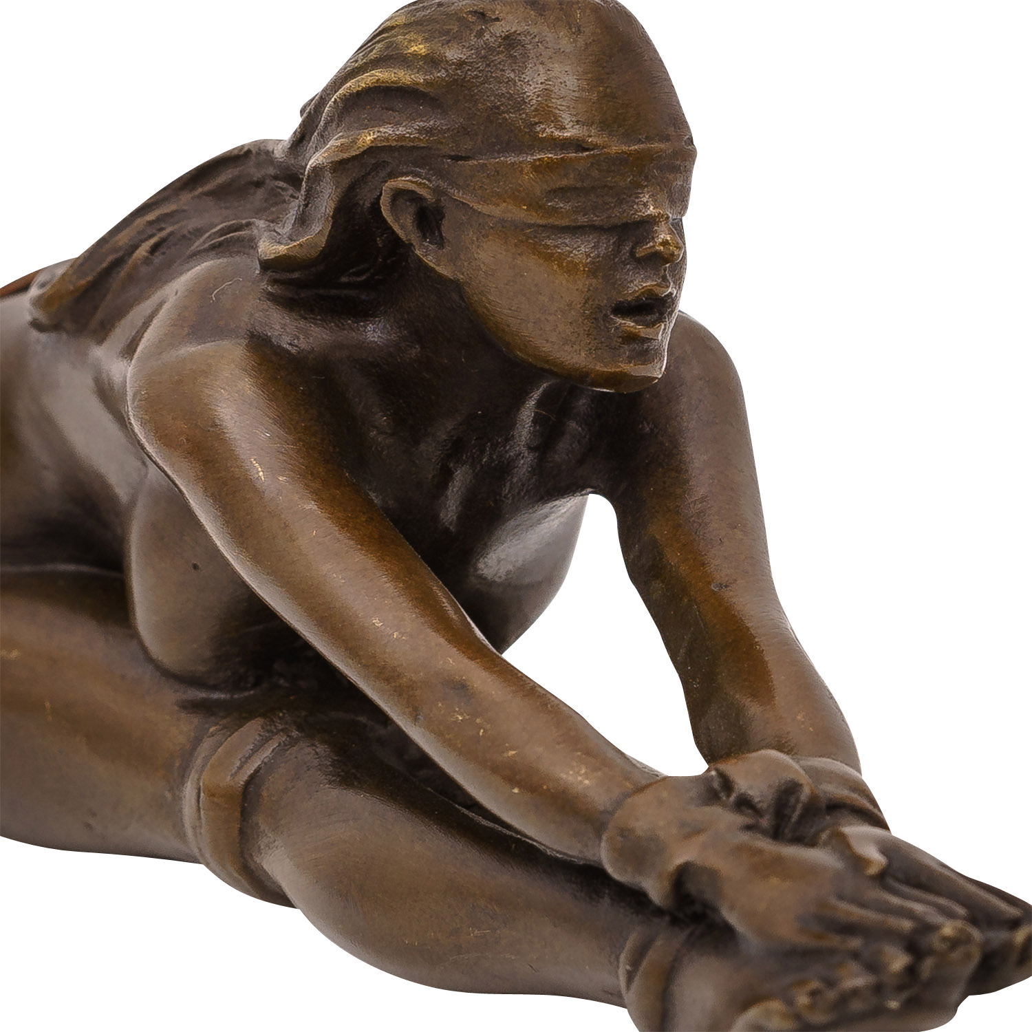 Bronzeskulptur Frau Erotik Kunst im Antik-Stil Bronze Figur Statue 13cm