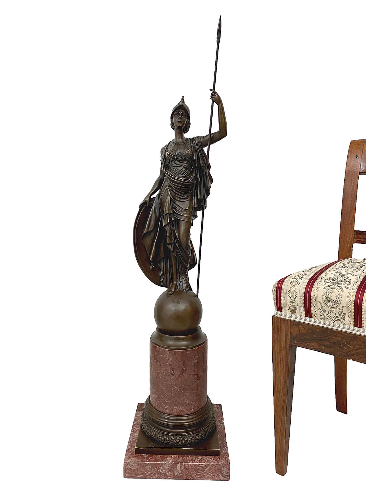 Bronzeskulptur im Antik-Stil Bronze Figur Statue nach Athena Giustiniani  Kopie