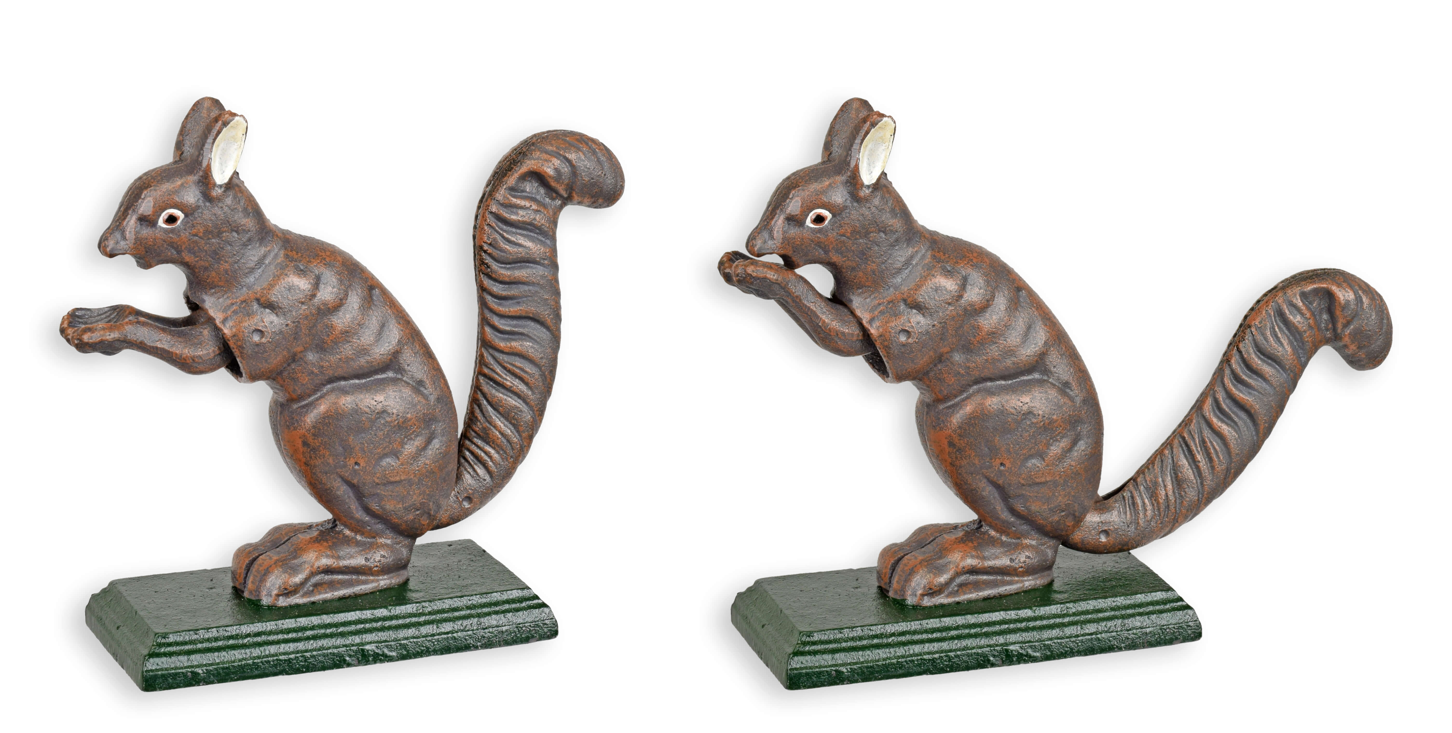 Ein gusseiserner Eichhörnchen Nussknacker Replikat Retro Design Dekoration