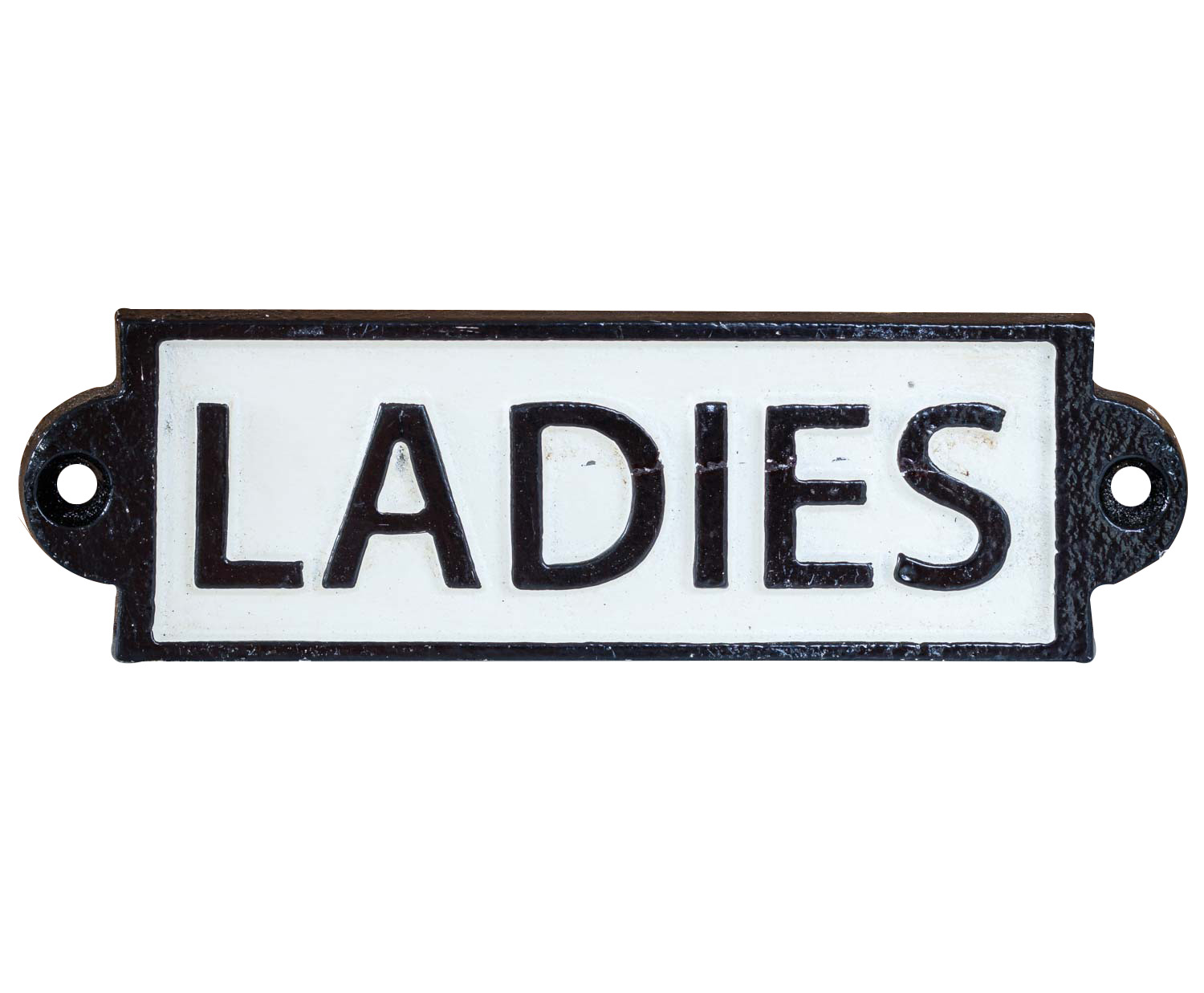 Nostalgie Türschild Schild Ladies Damen Toilette Gäste WC 16cm Eisen Antik-Stil