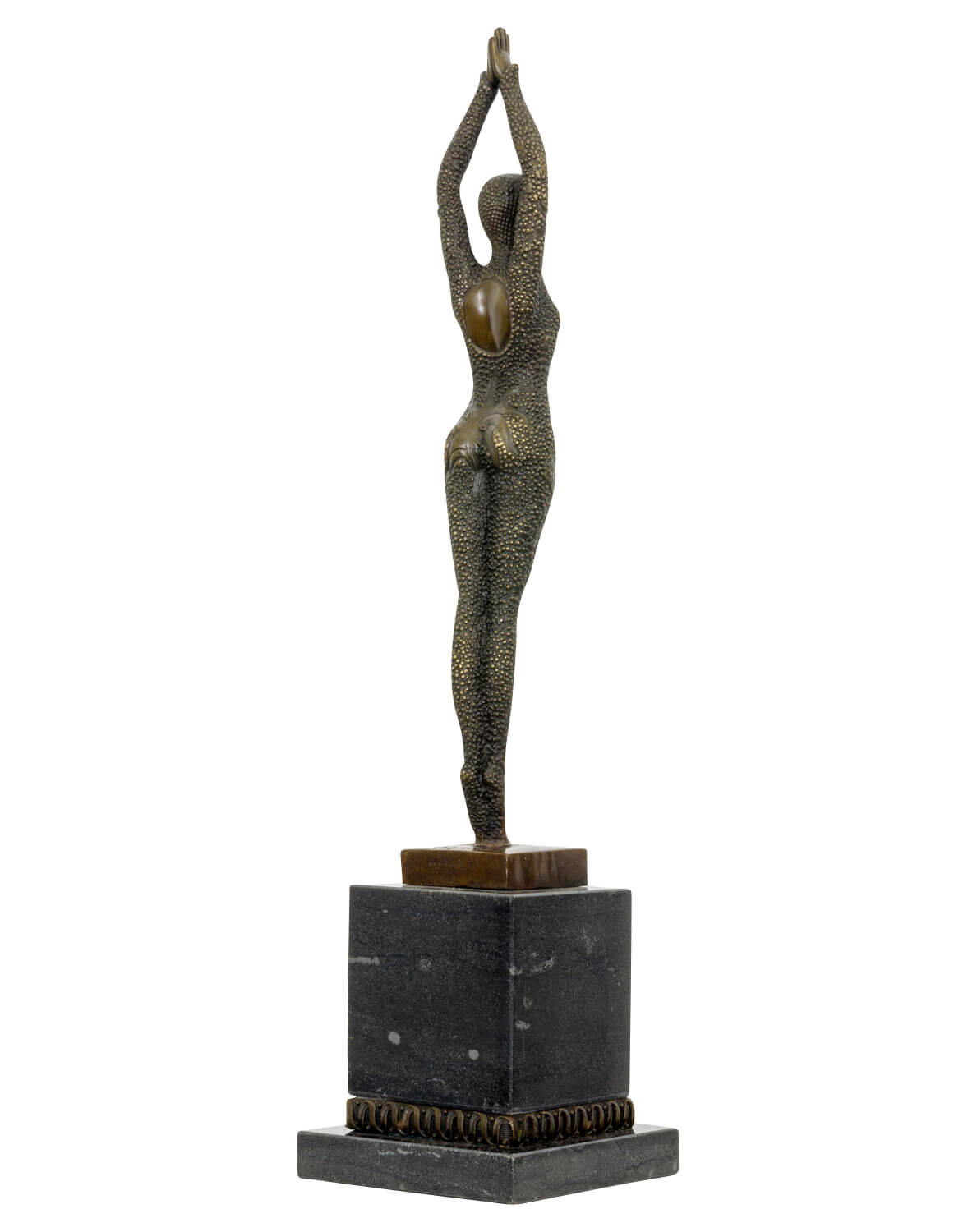 Bronzeskulptur Tänzerin nach Chiparus Antik-Stil 49cm Replik Kopie