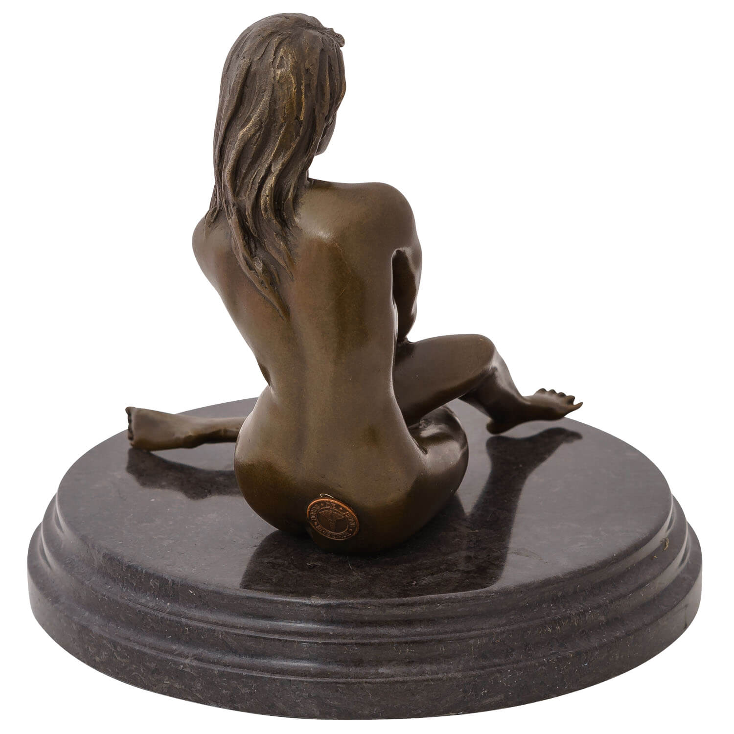 Bronzeskulptur Erotik erotische Kunst Frau Antik-Stil Bronze Figur Statue 19cm