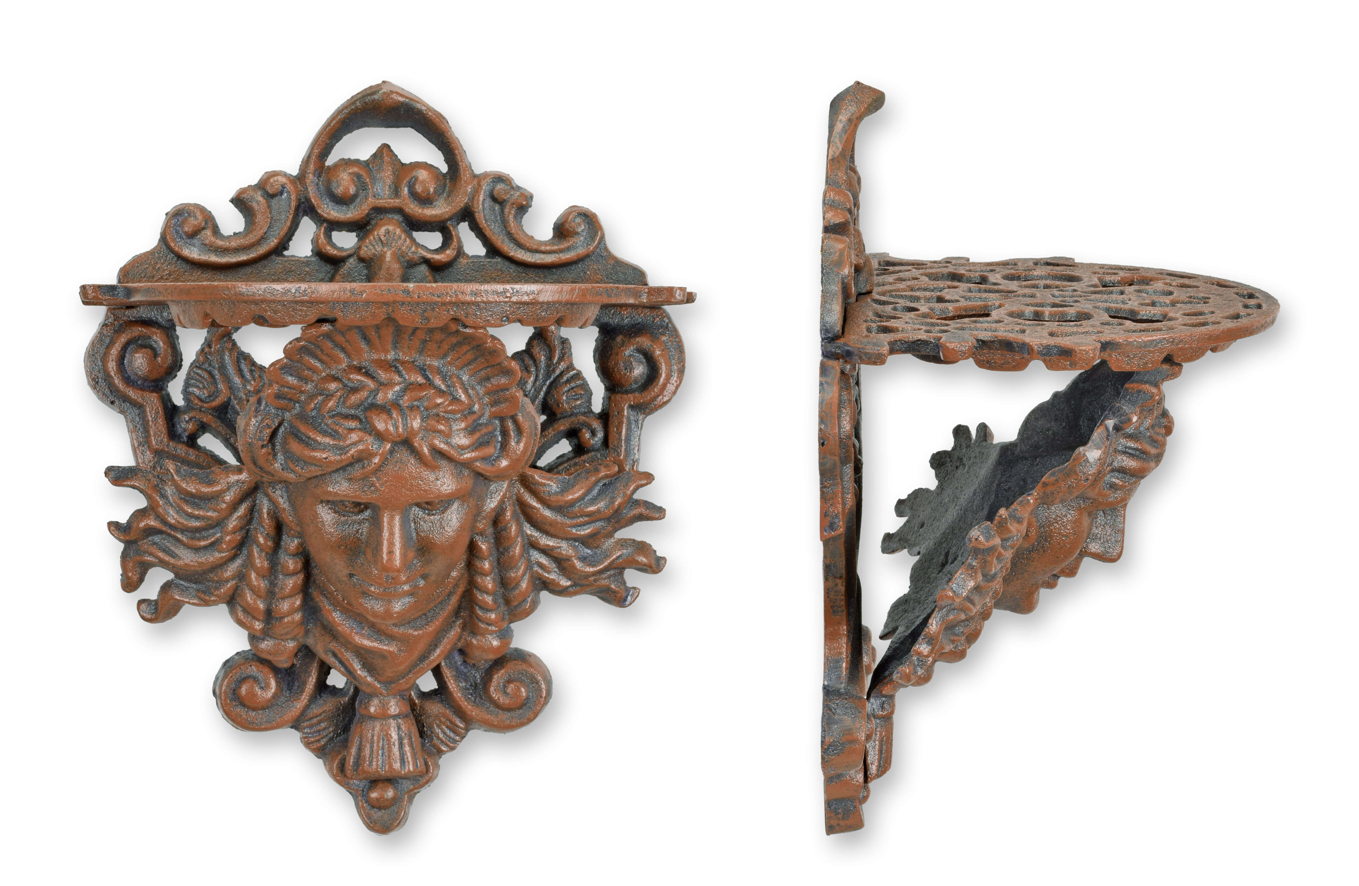 Bronze, Holz, Gesicht, Person, Mobiliar