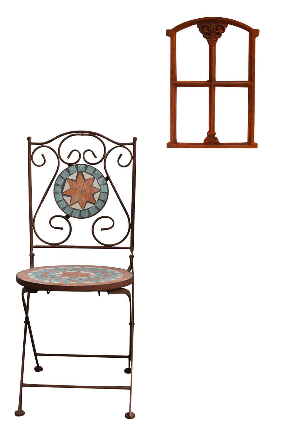 Fenster Rost Stallfenster Eisenfenster Scheunenfenster Eisen 48cm Antik-Stil (z)