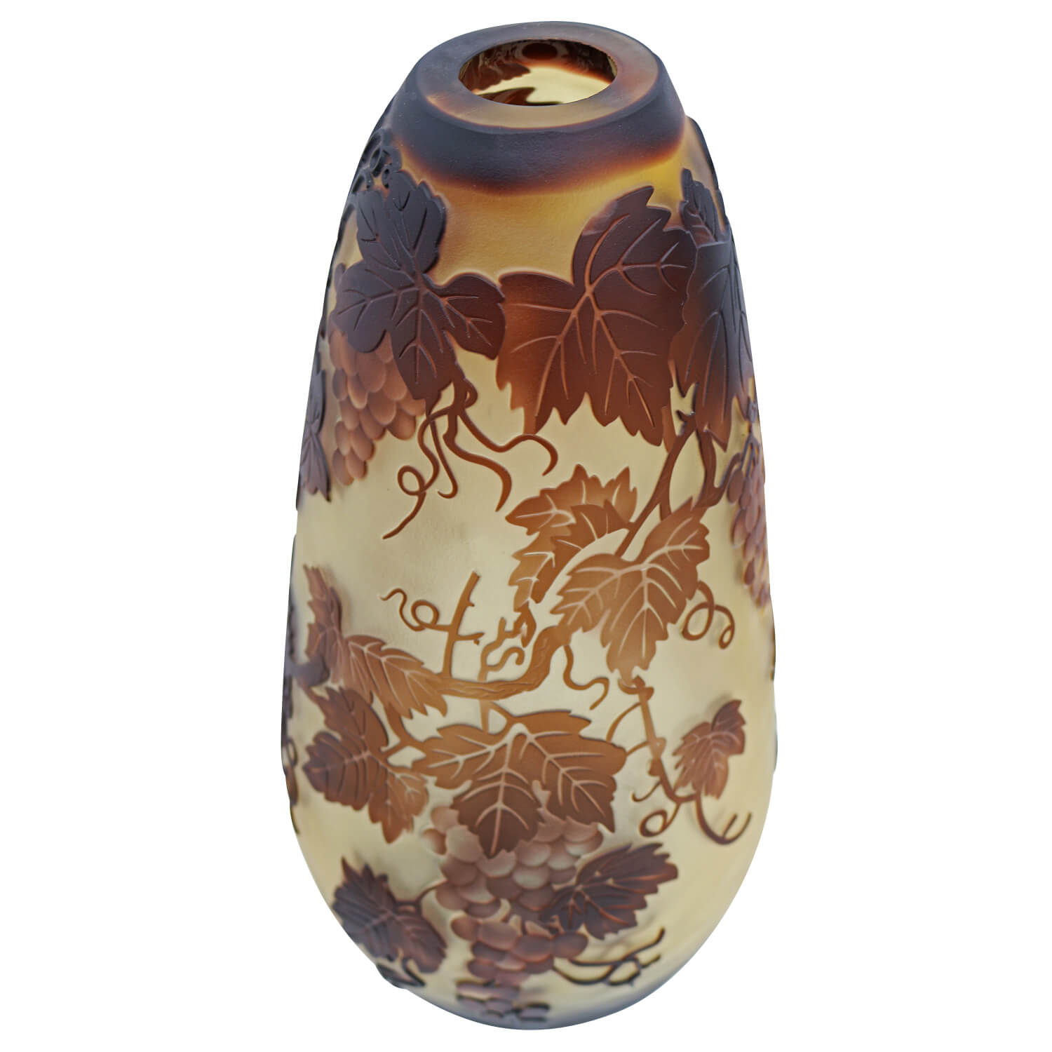 Vase Replika nach Galle Gallé Glasvase Glas Antik-Jugendstil-Stil Kopie c12