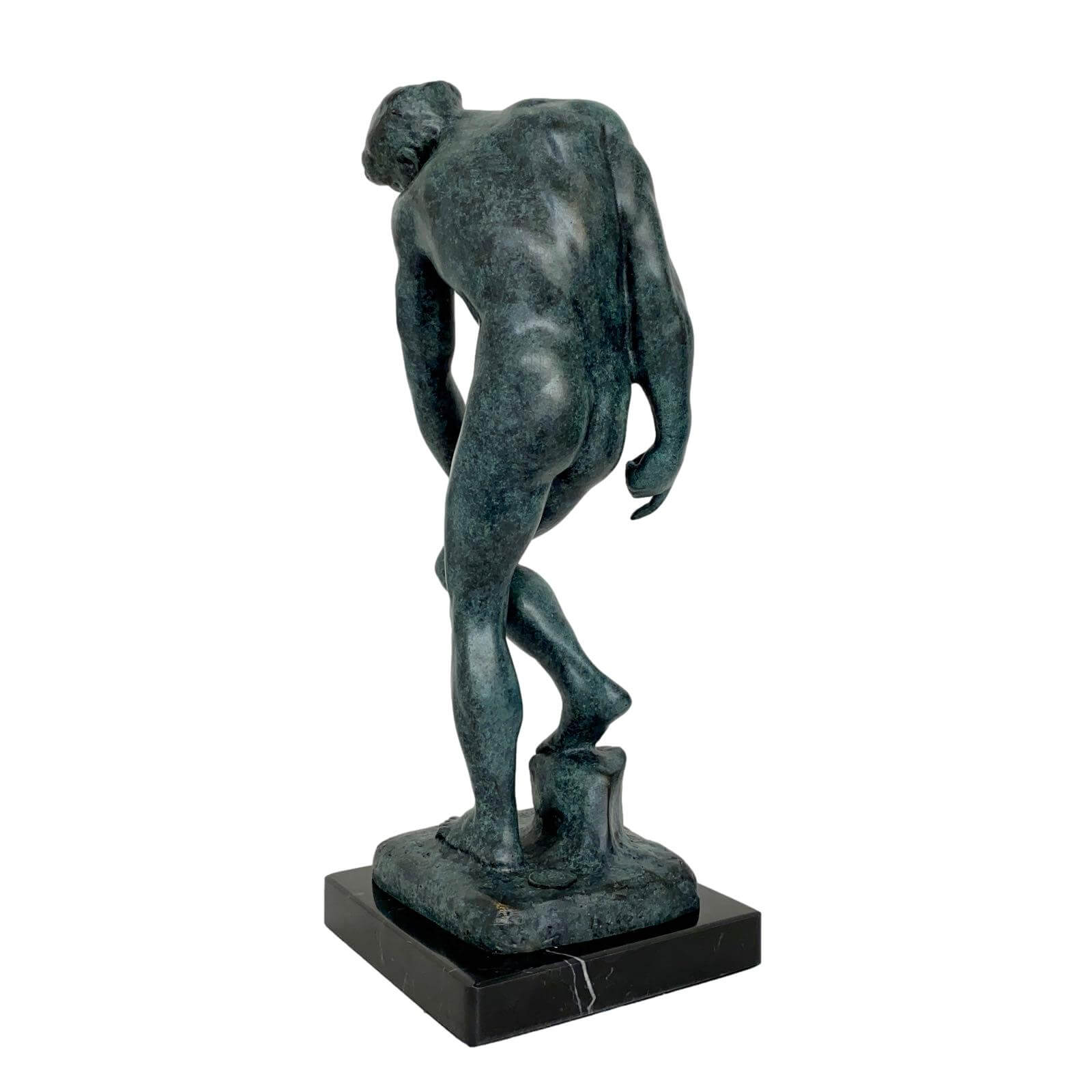 Bronzeskulptur nach Rodin Adam Figur Statue 30cm Antik-Stil Kopie Replik
