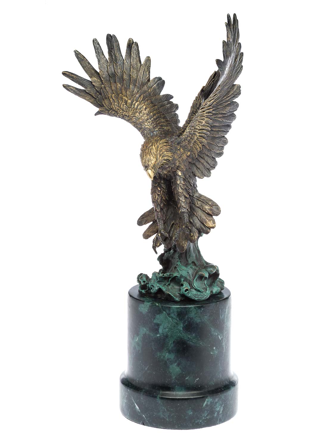 Bronzeskulptur Adler Greifvogel Bronze Figur Skulptur 48cm sculpture eagle