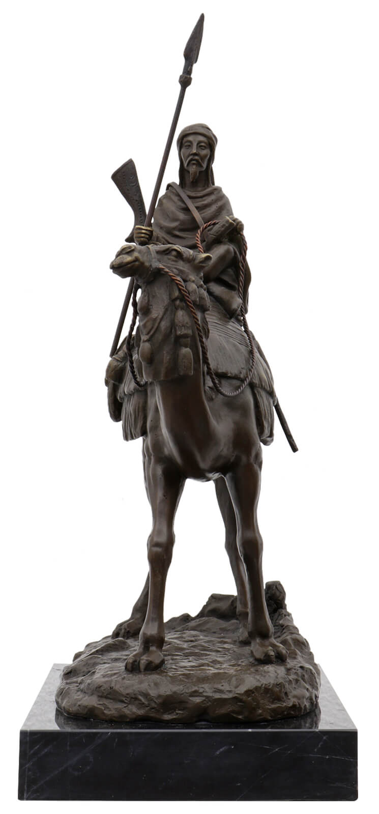 Bronzeskulptur Dromedar Beduine Orient Bronze Figur Kamel sculpture dromedary