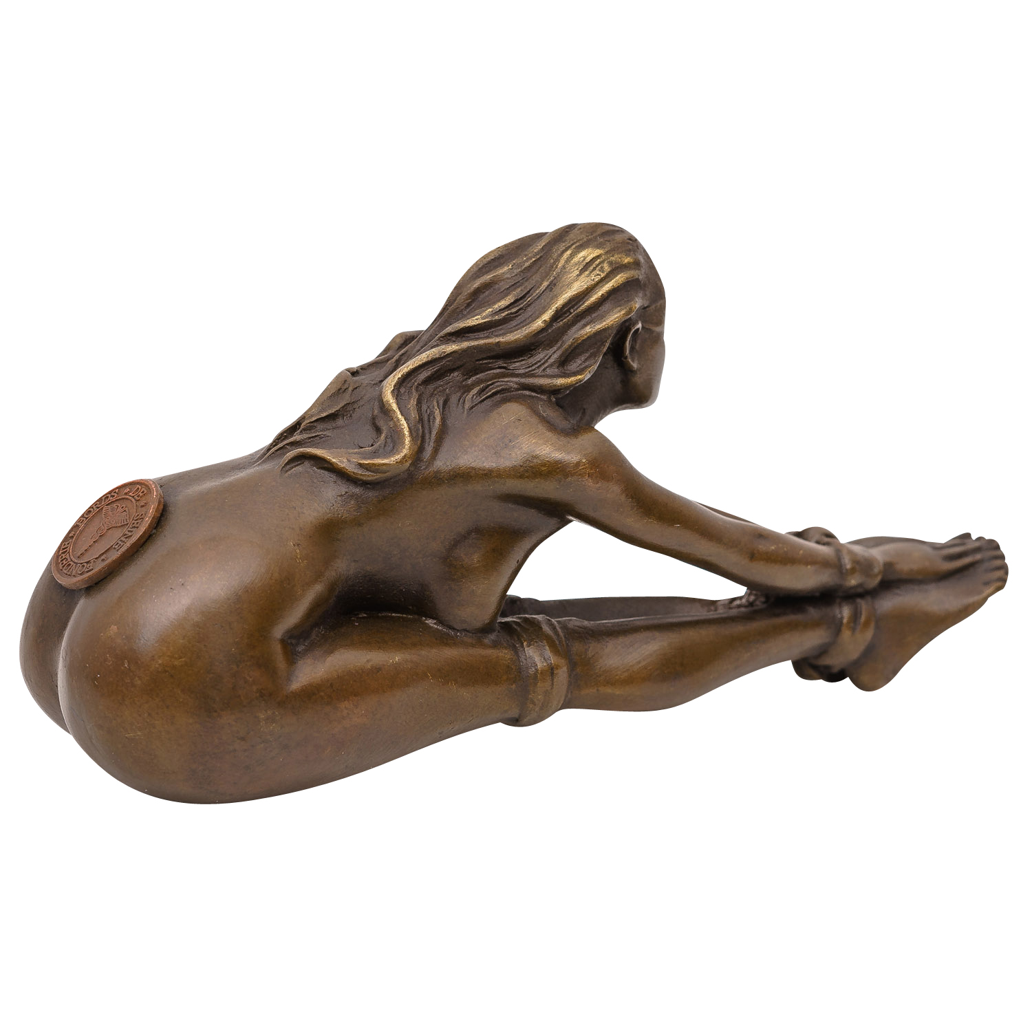 Bronzeskulptur Frau Erotik Kunst im Antik-Stil Bronze Figur Statue 13cm