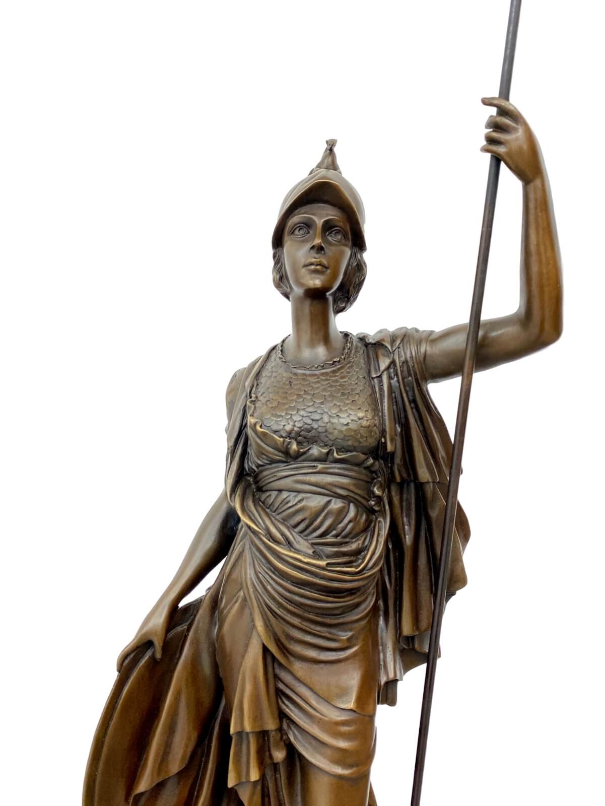 Bronzeskulptur im Antik-Stil Bronze Figur Statue nach Athena Giustiniani  Kopie