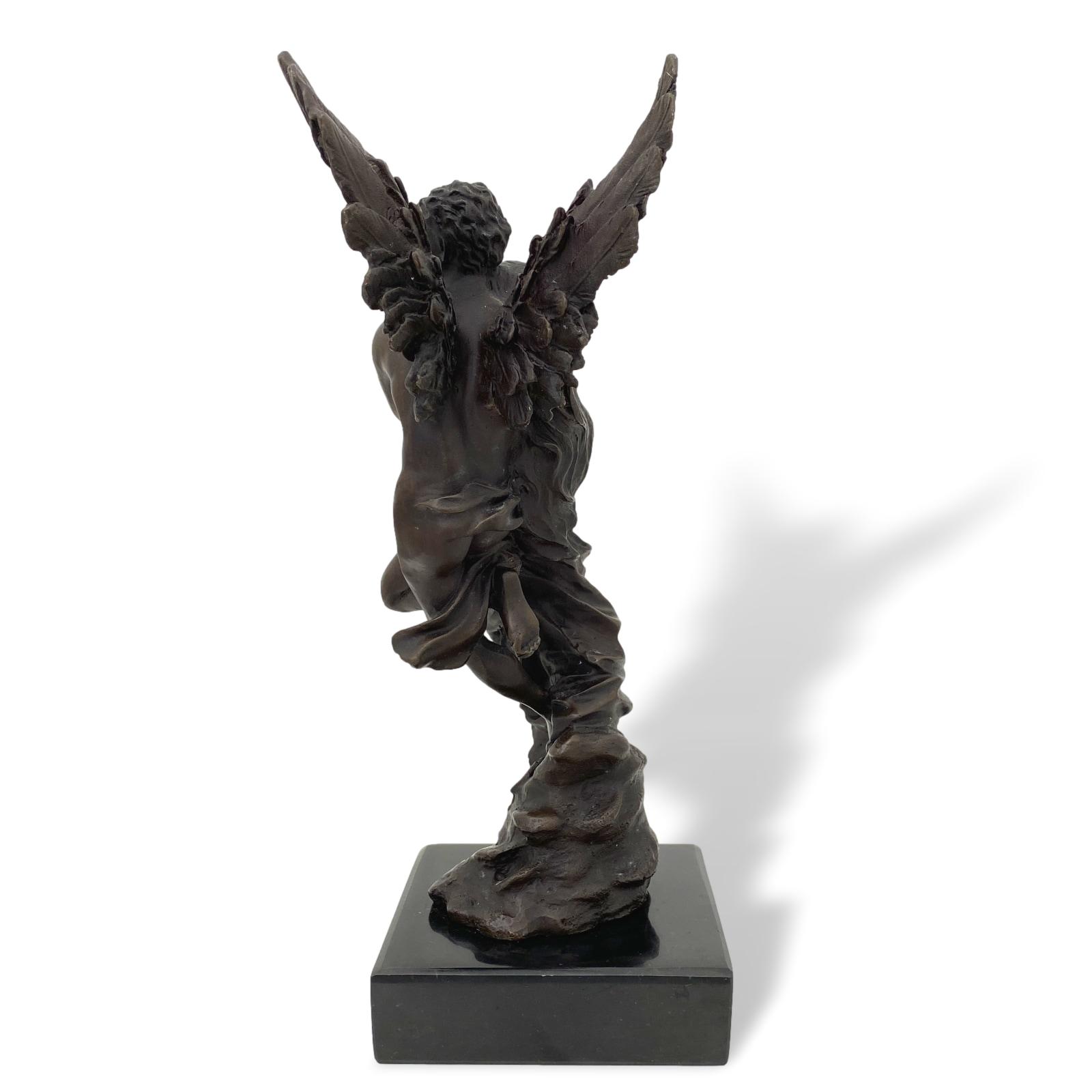 Bronzeskulptur Cupid Psyche nach Henry Godet Antik-Stil Bronze Replik Kopie