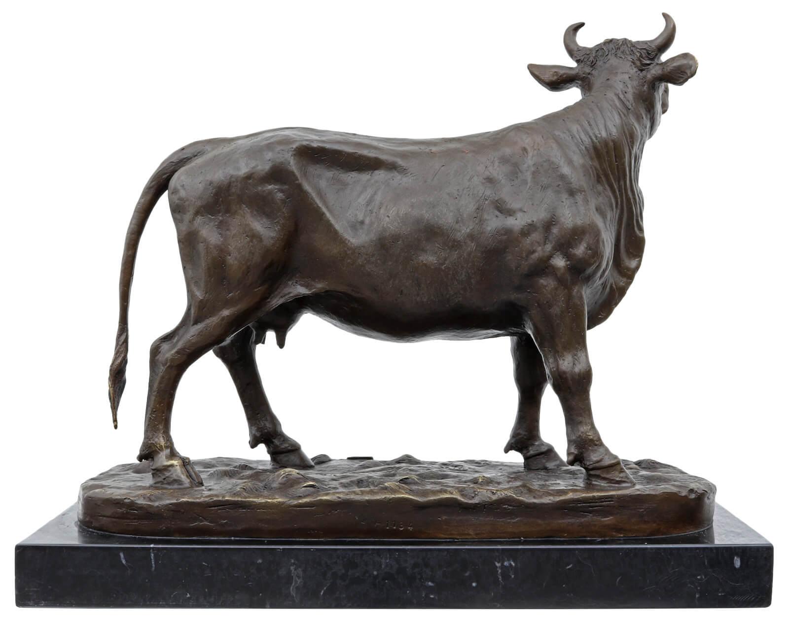 Bronzeskulptur Bulle Ochse Kuh Stier im Antik-Stil Bronze Figur Statue 35cm