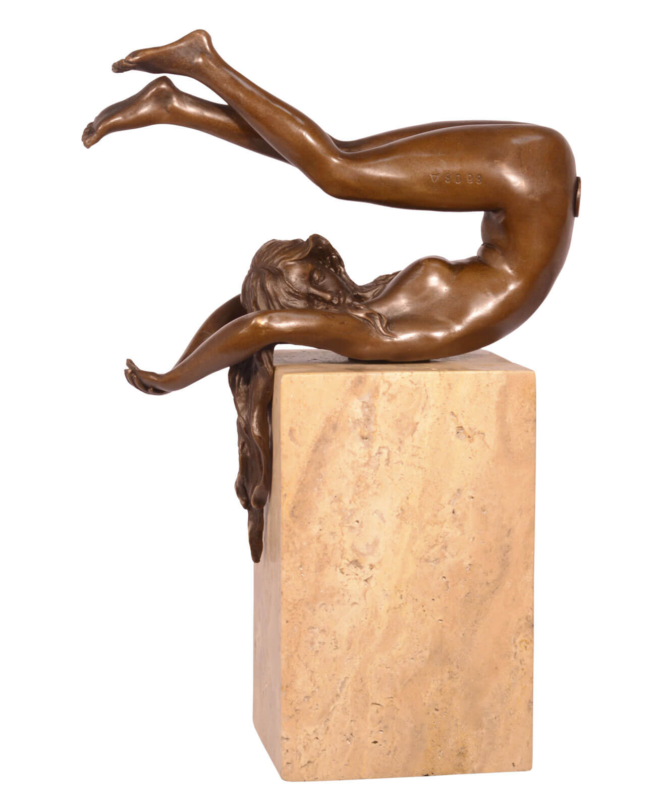 Bronzeskulptur Erotik erotische Kunst im Antik-Stil Bronze Figur Statue 27cm