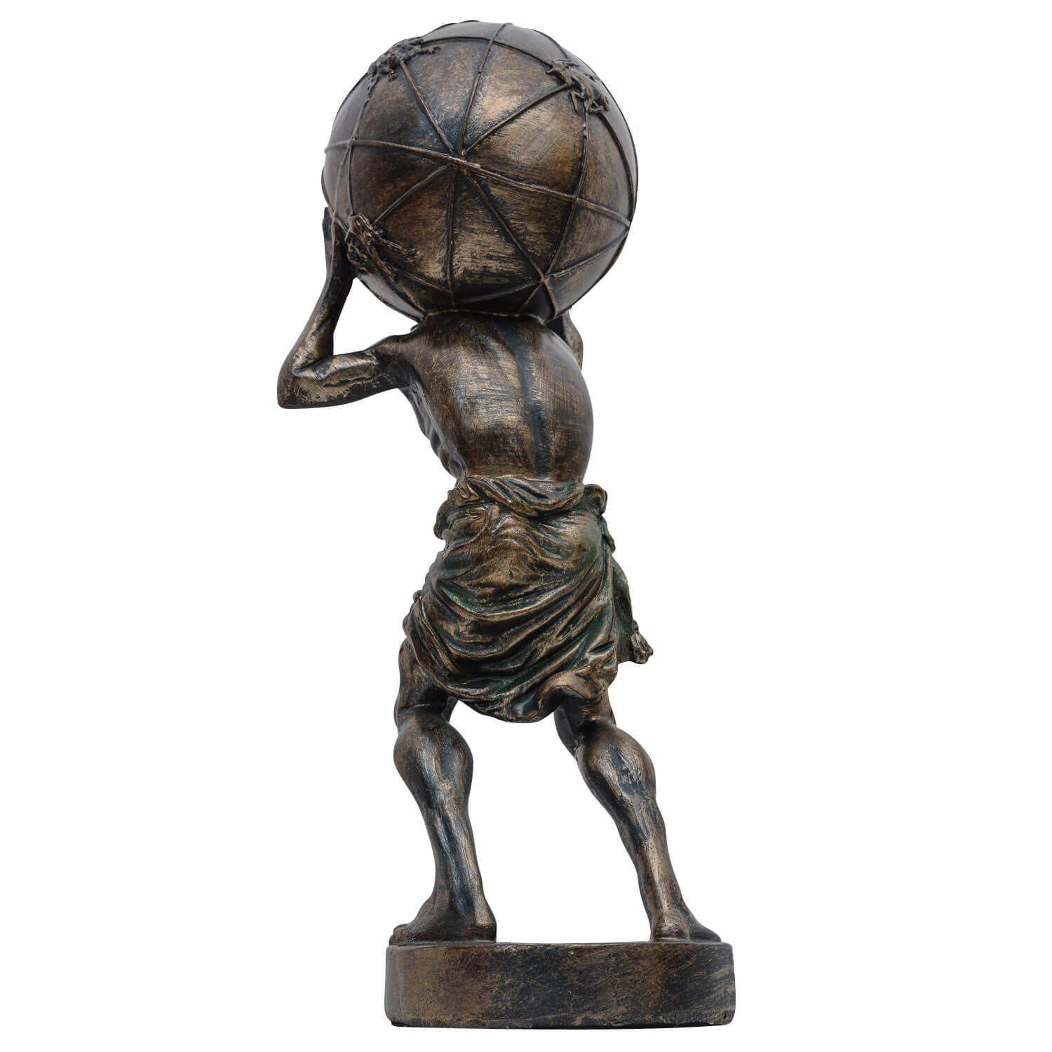 Atlas Träger der Weltkugel Titan Skulptur Figur Statue Antik-Stil 42cm