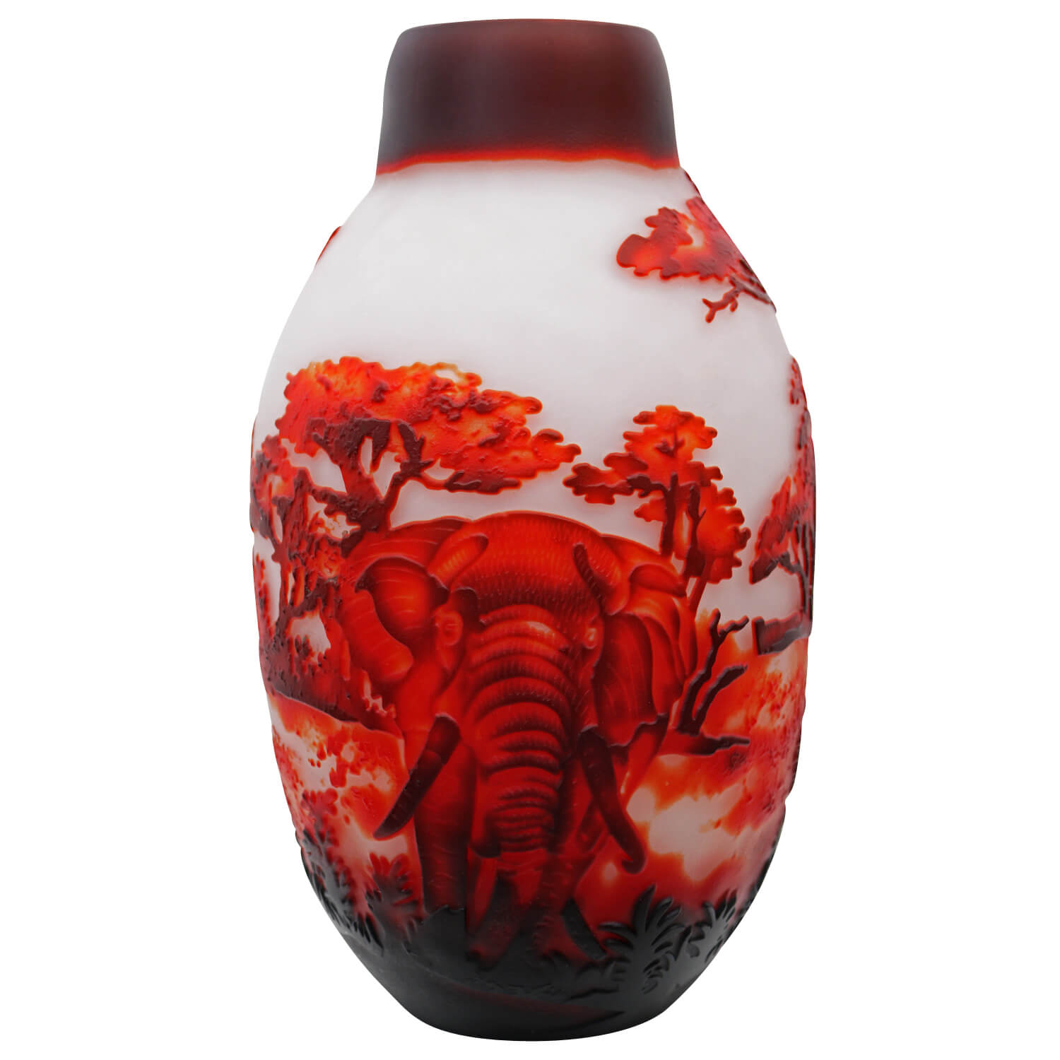 Vase Replika nach Galle Gallé Glasvase Glas Antik-Jugendstil-Stil Kopie c10