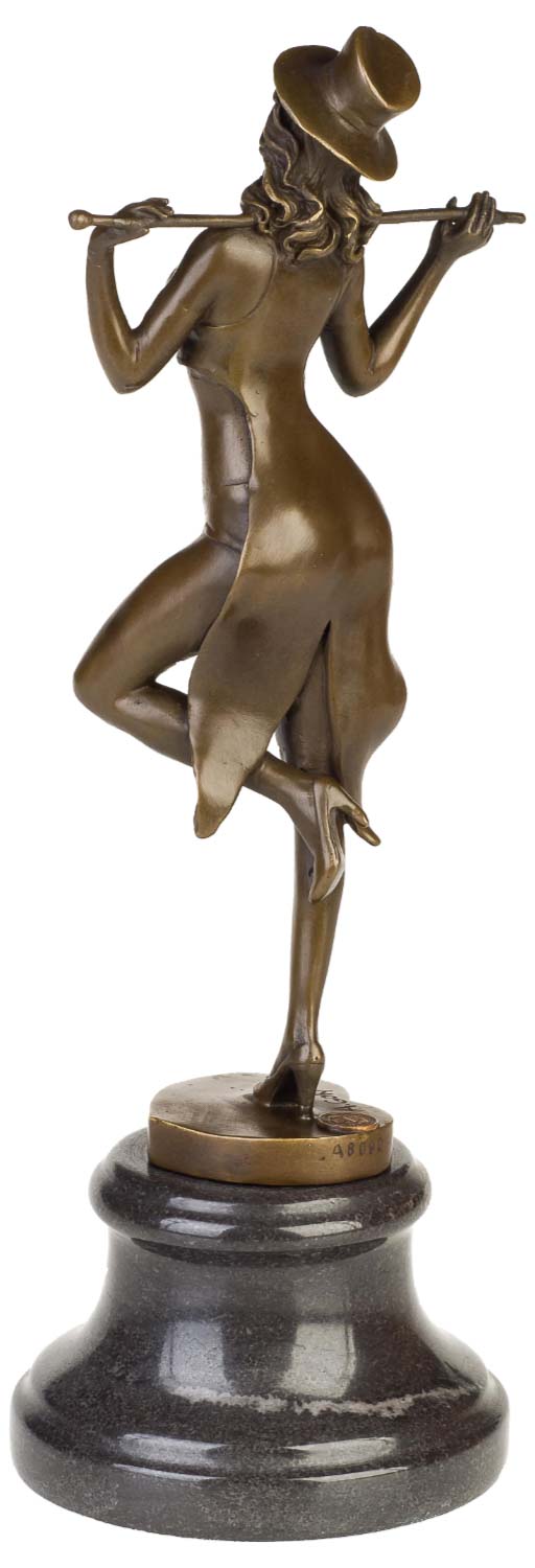 Bronzeskulptur Frau Tänzerin Erotik Kunst im Antik-Stil Bronze Figur Statue 38cm