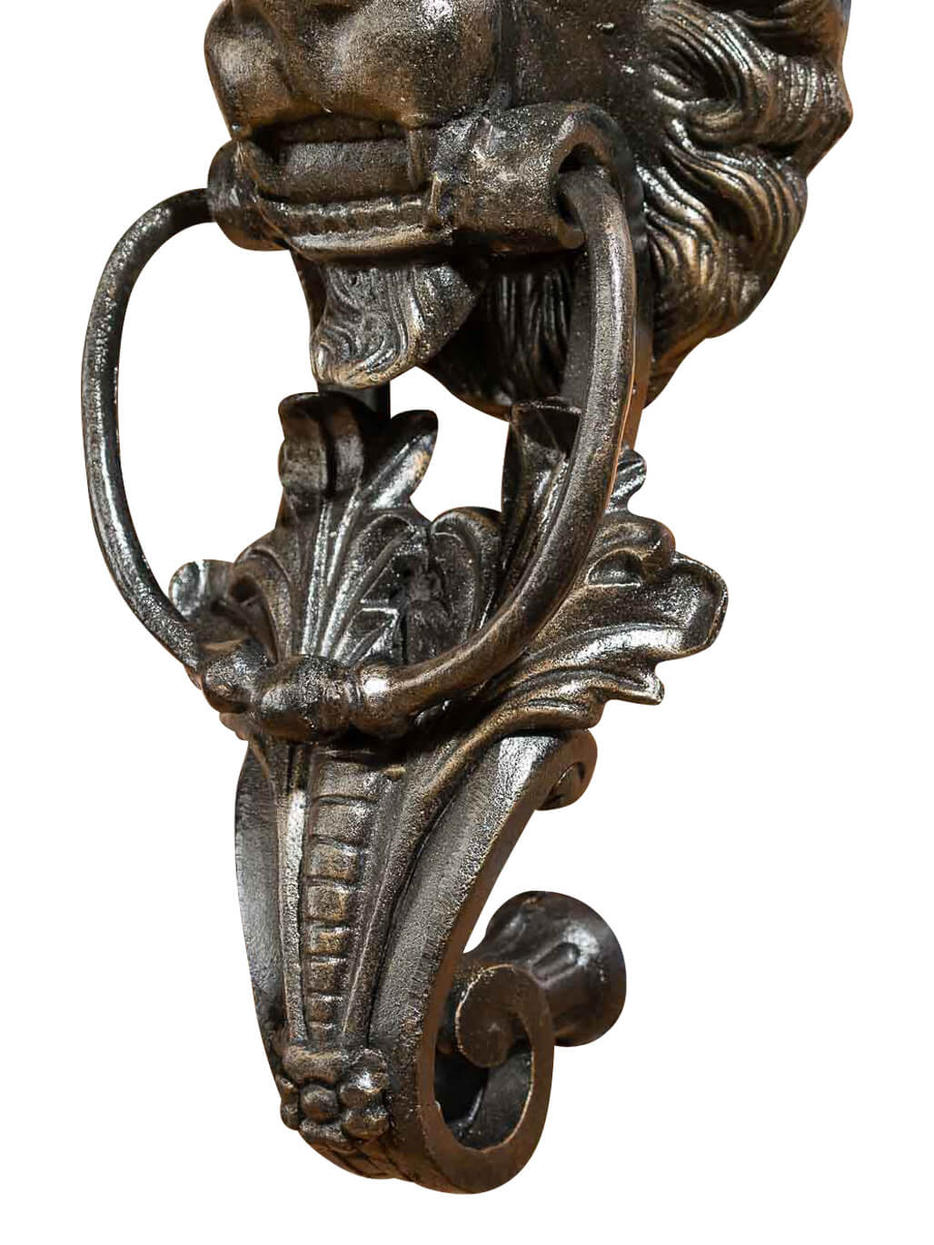 HISTORISCHER TÜRKLOPFER XXL 40CM 5KG EISEN LÖWE ANTIK STIL TÜRBESCHLAG TÜR