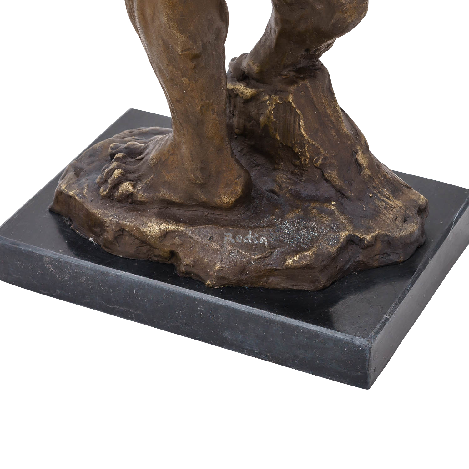 Bronzeskulptur Adam nach Rodin, Kopie, im Antik-Stil Bronze Figur Statue 55cm