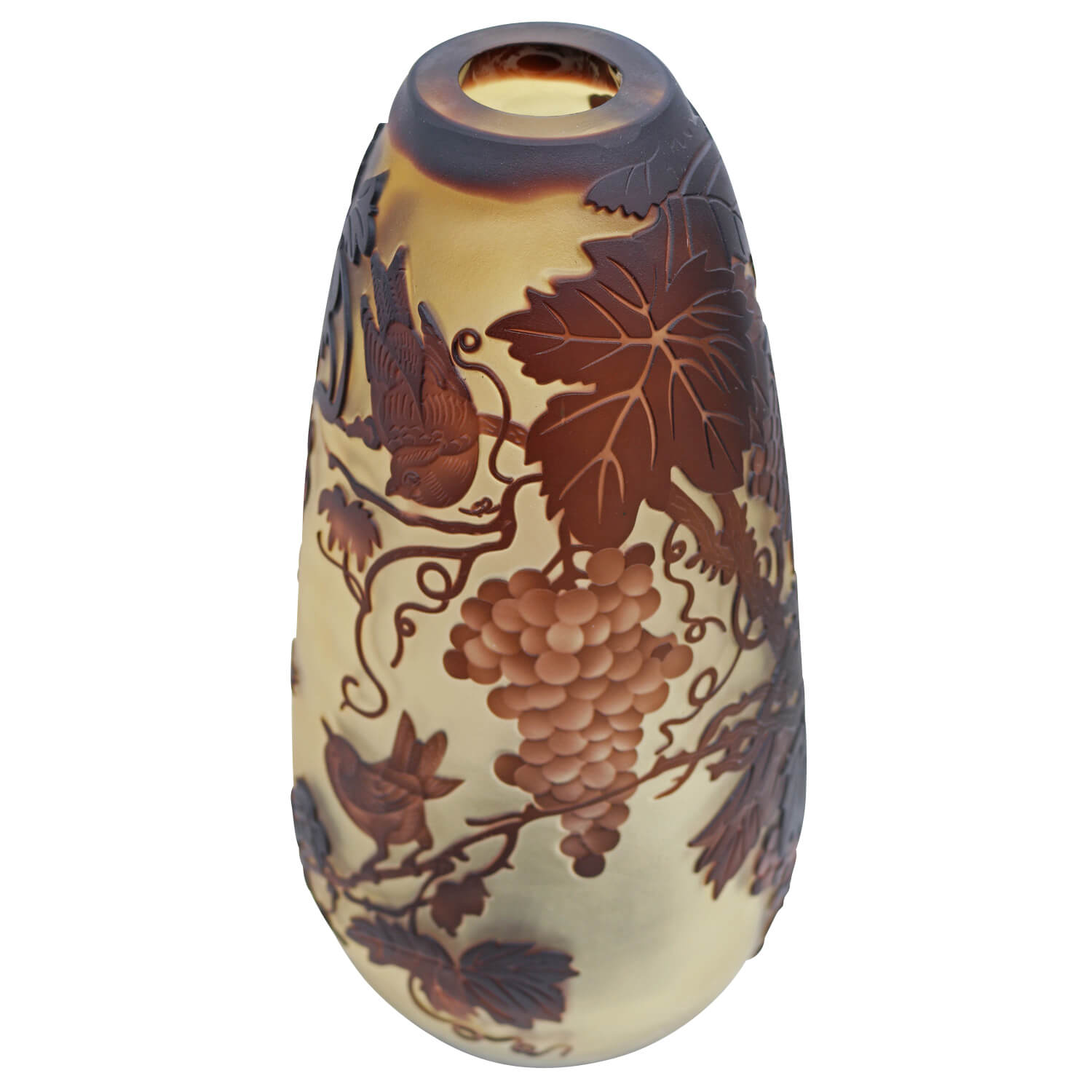 Vase Replika nach Galle Gallé Glasvase Glas Antik-Jugendstil-Stil Kopie c12