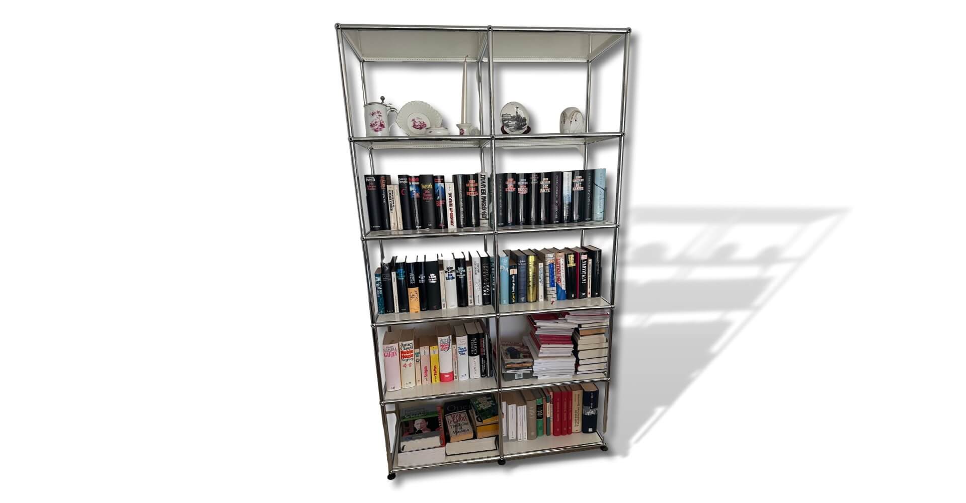 Bücherregal, Bücher, Metallregal, Buchhalter, Dekor