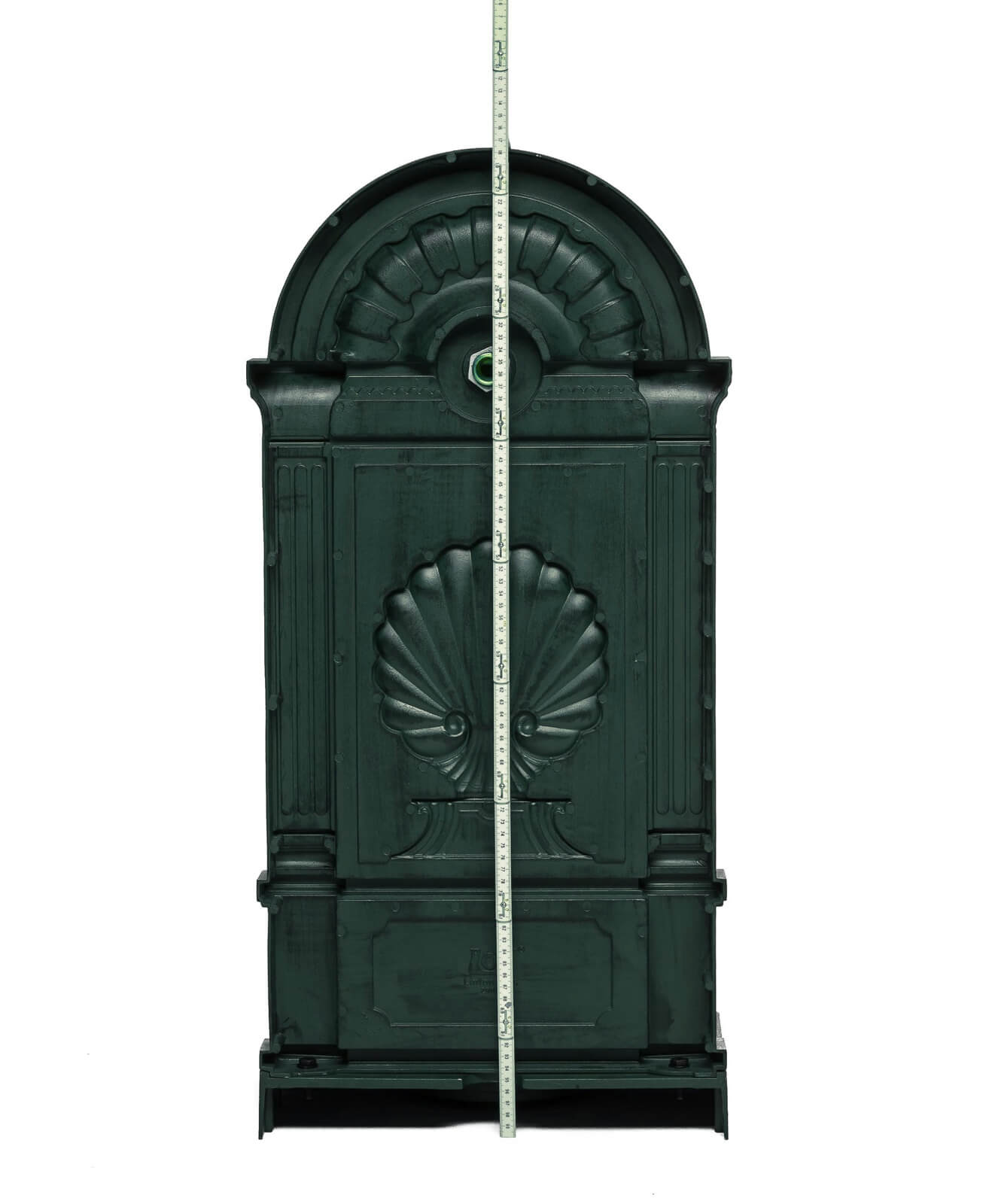 Standbrunnen 83cm Waschbecken Alu Brunnen Waschplatz Wandbrunnen antik Stil grün