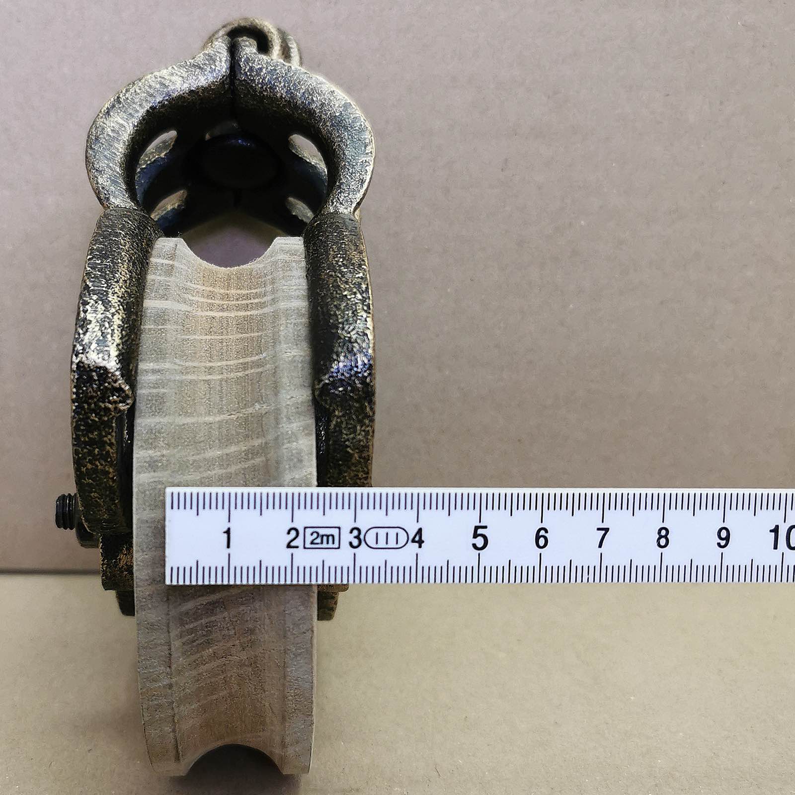 Flaschenzug Umlenkrolle Seilzug Rolle Eisen Werkzeug Antik-Stil 26cm