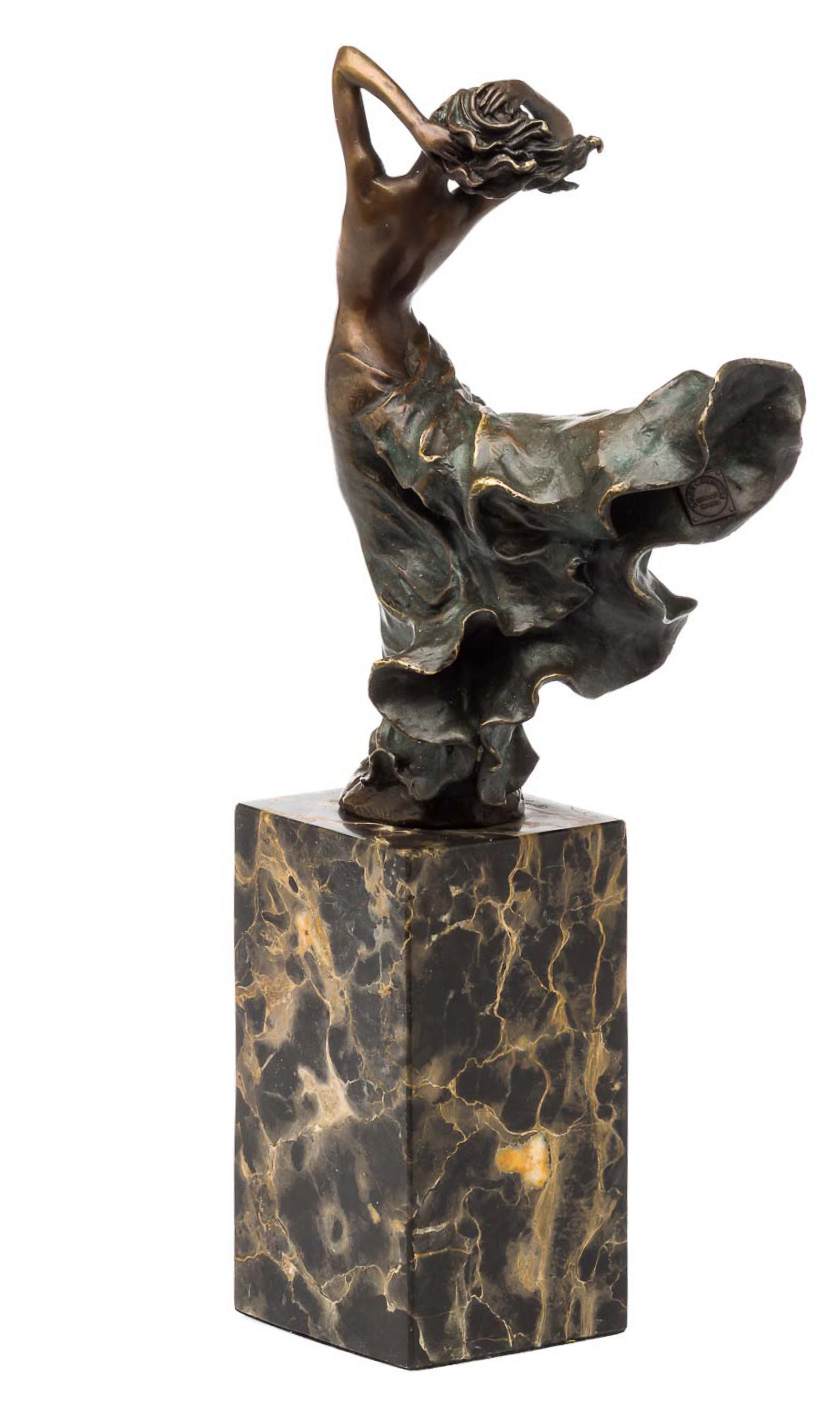 Bronzeskulptur erotische Kunst Akt Frau Antik-Stil Bronze Figur - 26cm