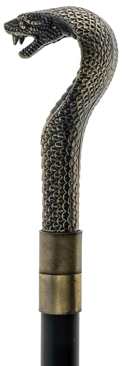 Spazierstock Wanderstock Kobra Schlange Cobra Flanierstock Gehstock Antik-StilSpazierstock Wanderstock Kobra Schlange Cobra Flanierstock Gehstock Antik-Stil
