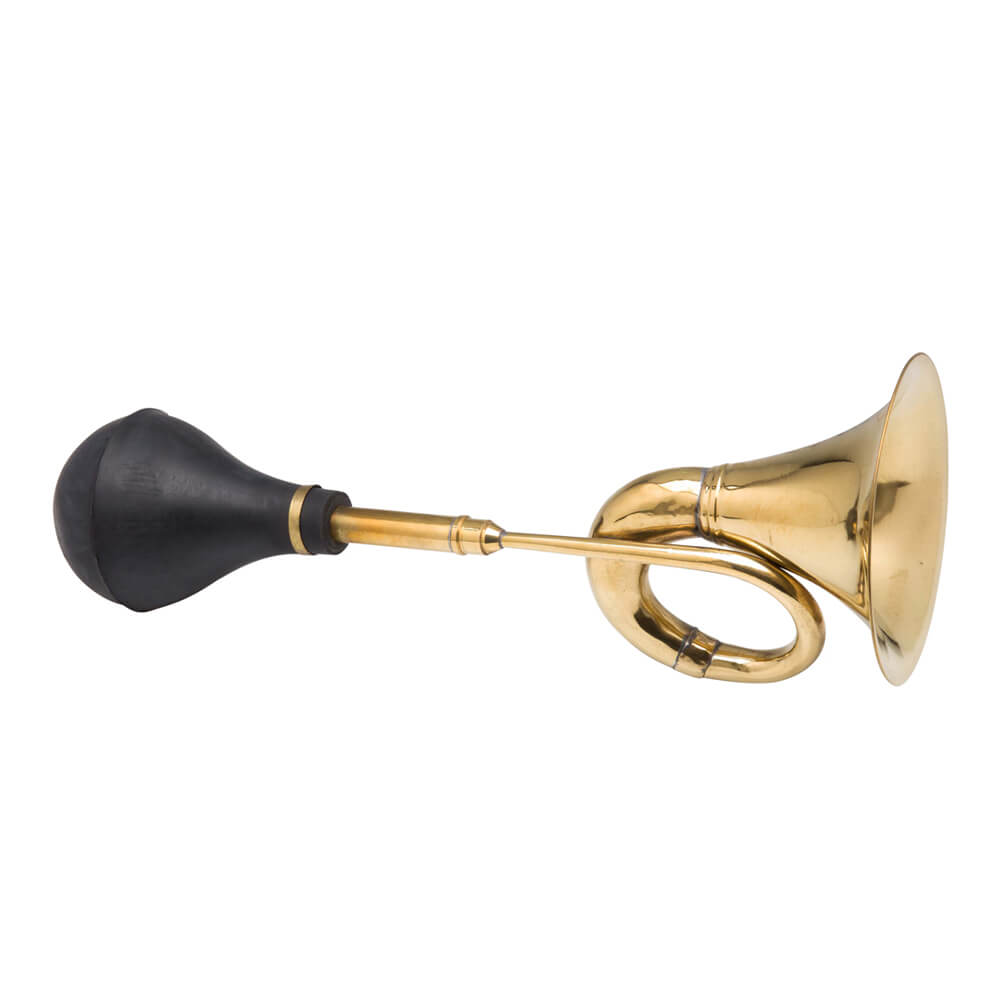 Hupe Oldtimer Auto Horn Oldtimerhupe Ballhupe im Antikstil Taxihorn Messing 41cm