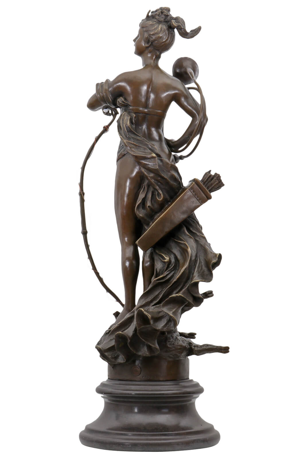 Bronzeskulptur Diana Göttin der Jagd im Antik-Stil Bronze Figur Statue 68cm