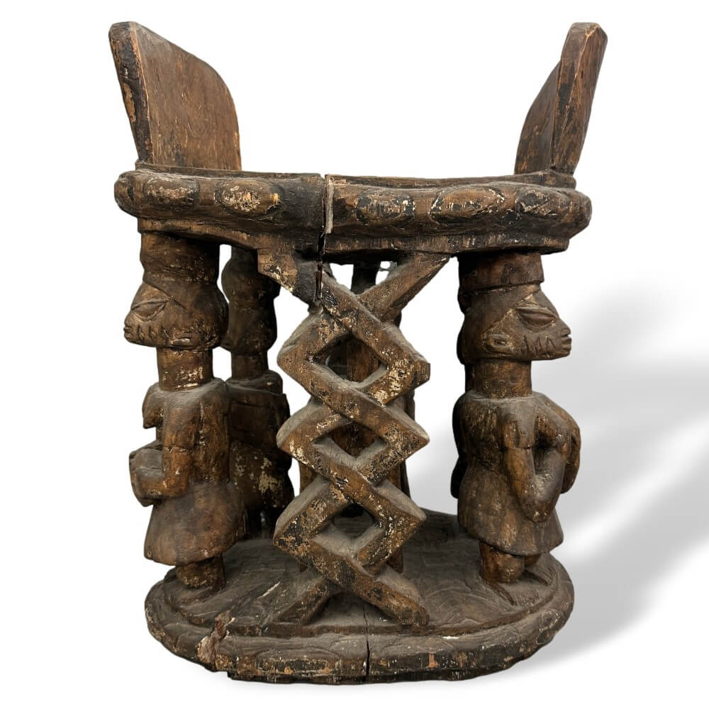 holzstuhl, skulptur, handarbeit, tribal, drechselkunst