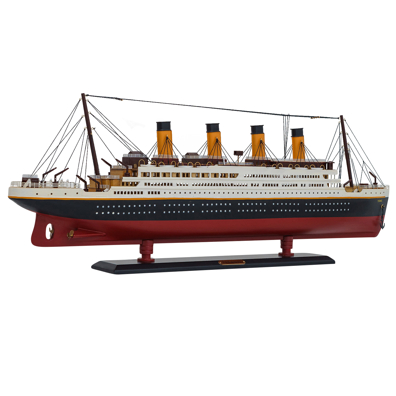 Modellschiff Titanic Schiff Holz 80cm Maritim Deko Antik-Stil kein Bausatz