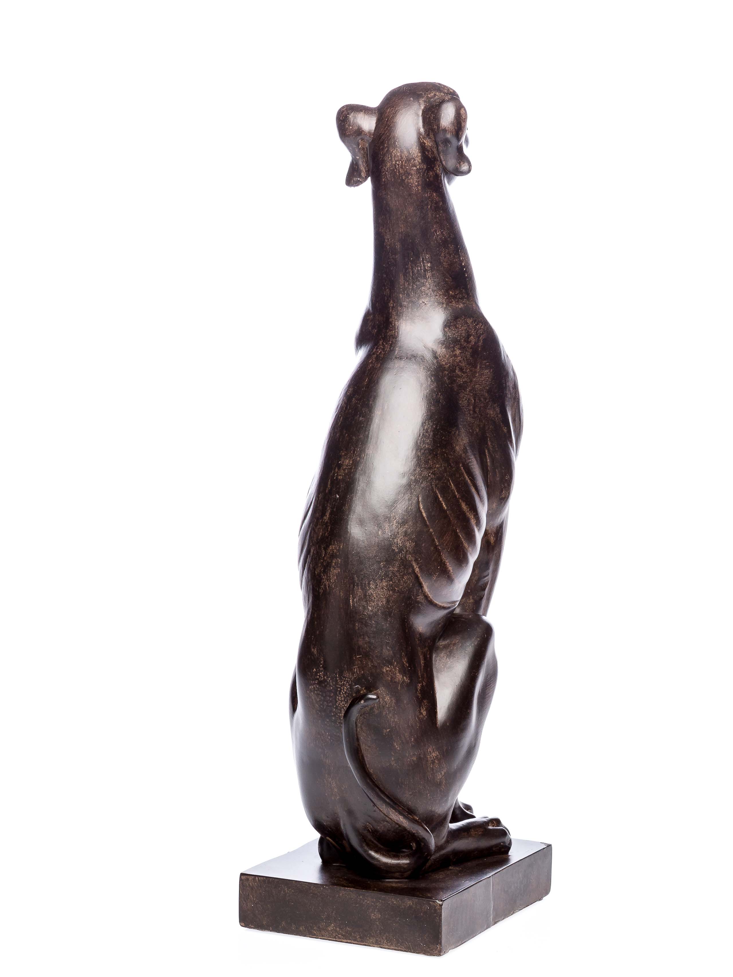 Skulptur Windhund 59cm Hund Jagd Jagdhund Garten whippet greyhound garden