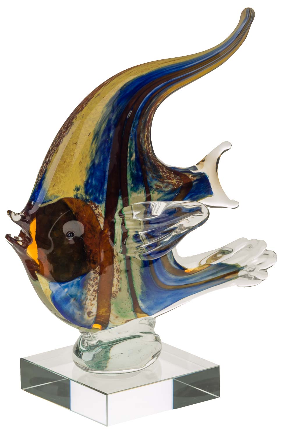 Duur Allergie musicus Glazen figuur figuur vis glas in Murano antieke stijl 22cm | Nederland