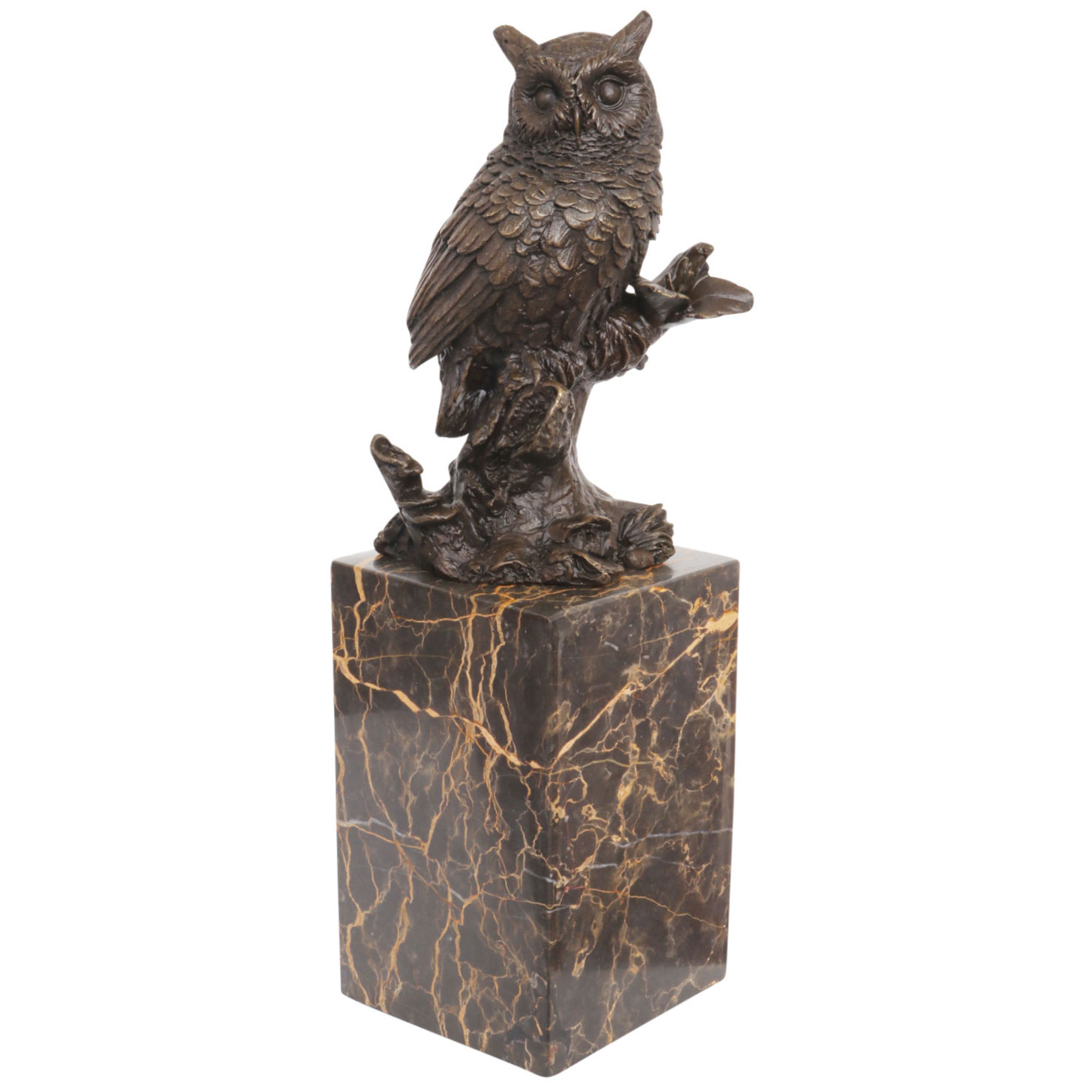 Gespecificeerd opvolger Toerist Beeld grootooruil uil antiek bronzen beeld bronzen beeld 28cm | Nederland