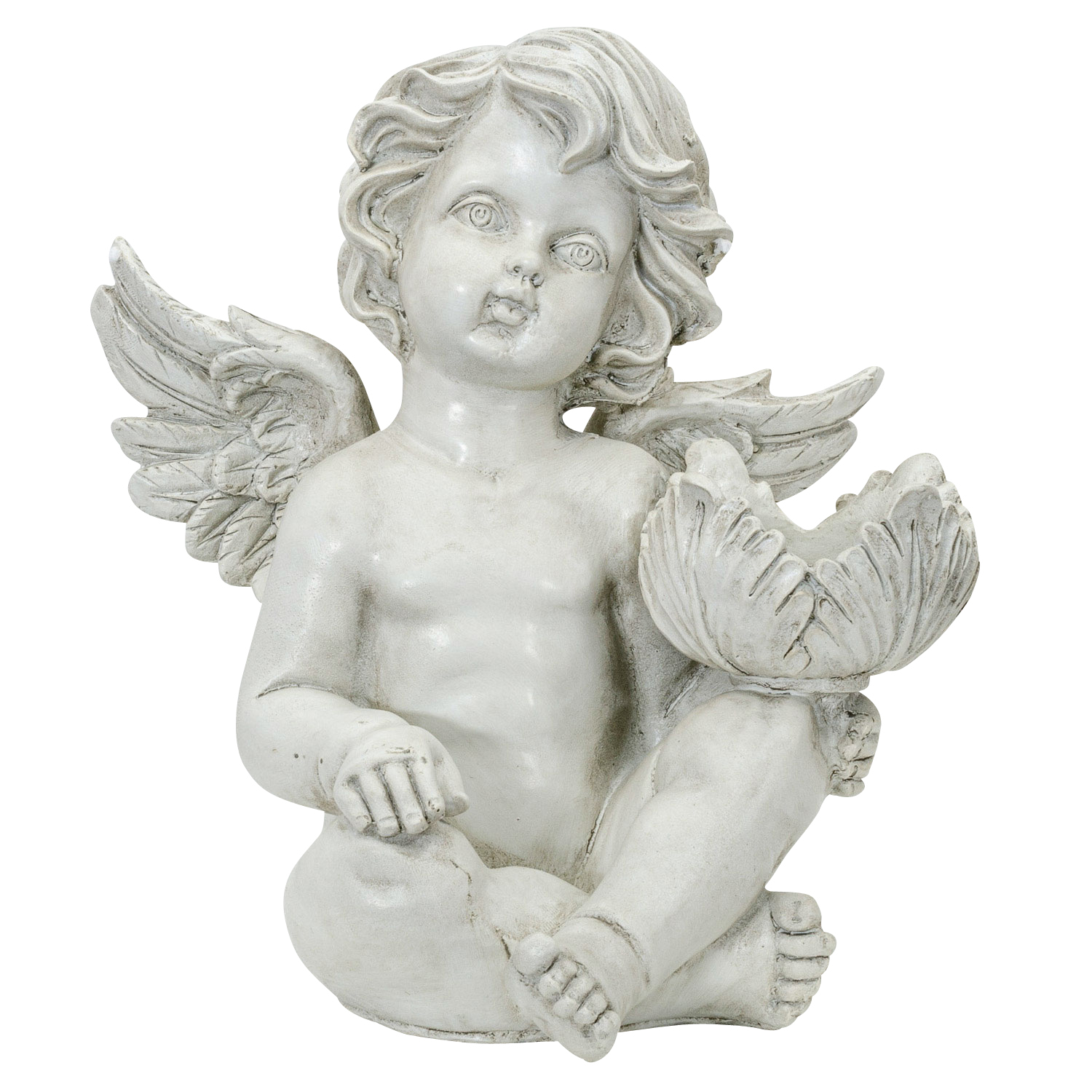 Vintage cherub candle holder