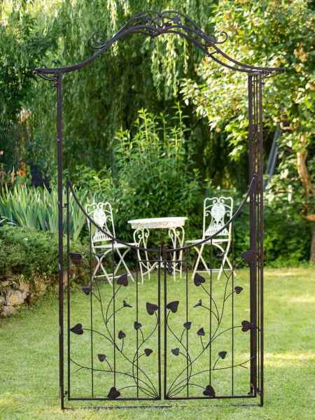 Nostalgie Gartentur Gartentor 235cm Eisen Antik Stil Garten