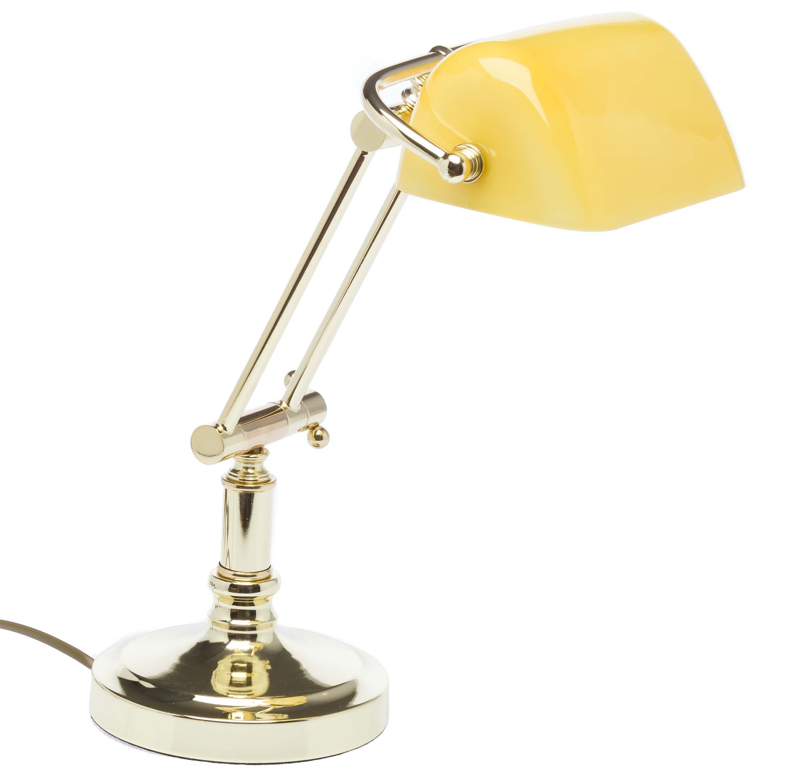 yellow bankers lamp