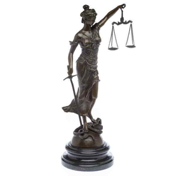 Bronzefiguren Justitia | Klassisch & modern | aubaho.de
